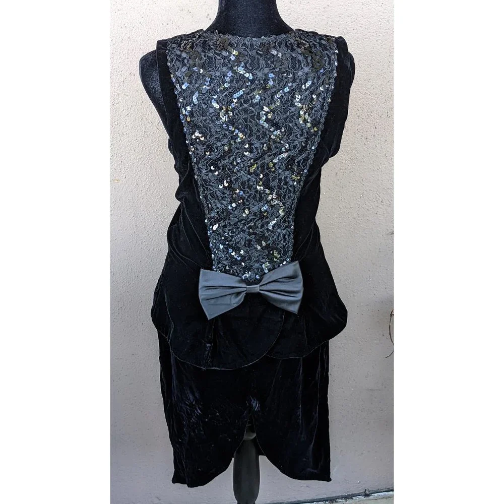 💜✨Black Velvet w/Lace Set - Back View - Picture 2 of 10